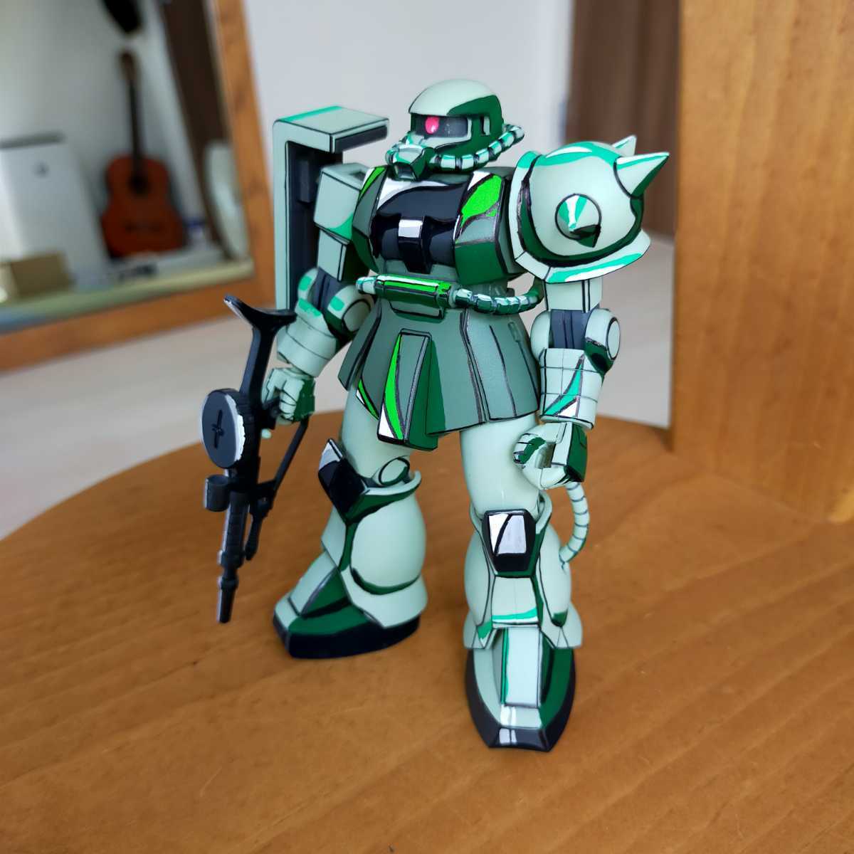 アニメ塗り イラスト風模型 HG ザクⅡ 2Dgunpla イラスト風模型☆アニメ塗り☆ガンプラ☆完成品☆塗装済☆HG☆ザク