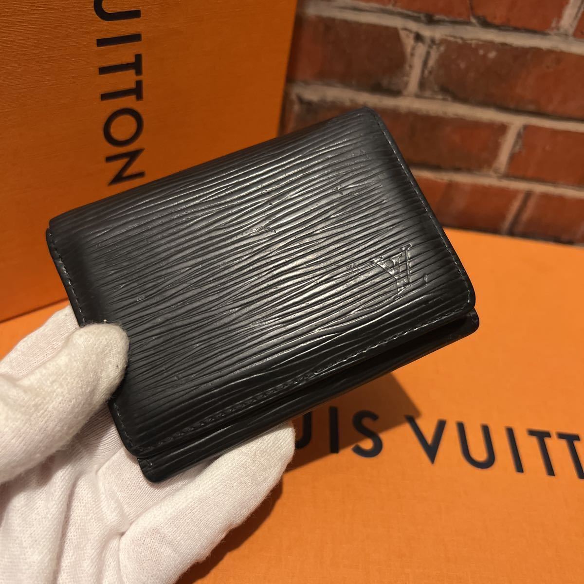 【美品】ルイヴィトン エピ 名刺入れ アンヴェロープ カルト・ドゥ・ヴィジット ☆正規品☆美品☆LOUIS VUITTON ルイヴィトン エピ アンヴェロップ
