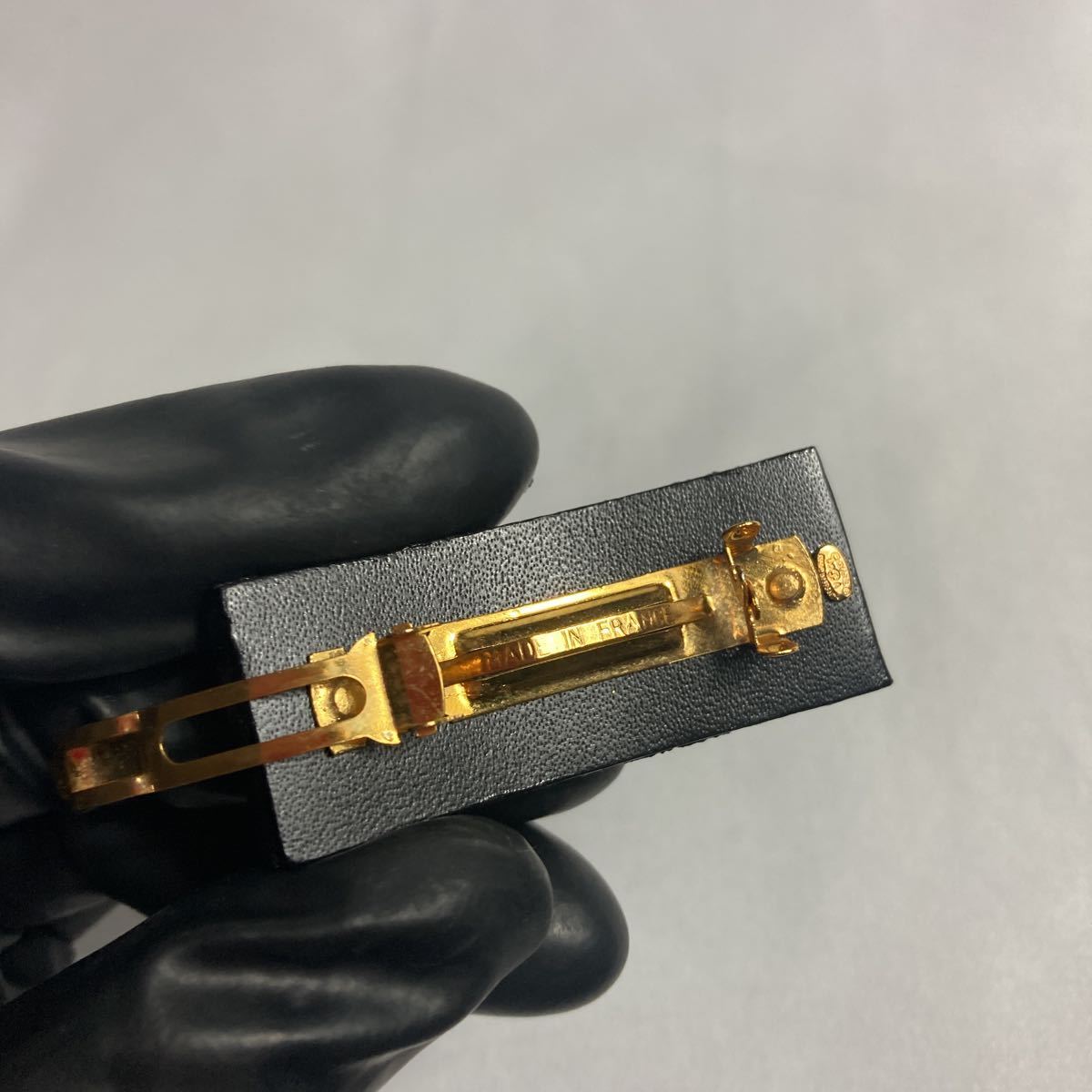 極美品] CHANEL シャネル バレッタ ヘアクリップ ココマーク ゴールド  