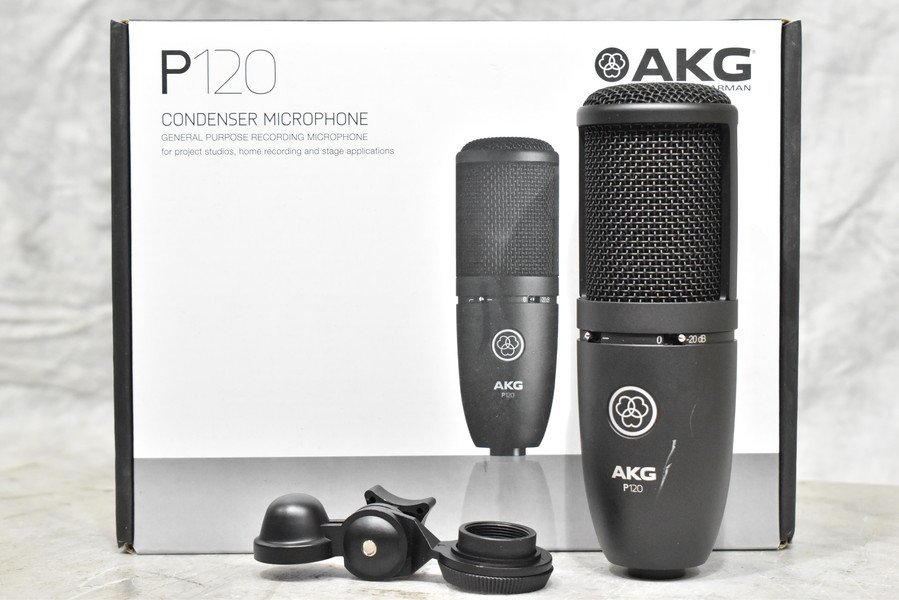 楽器・機材 AKG アーカーゲー P120 コンデンサーマイク マイクスタンド