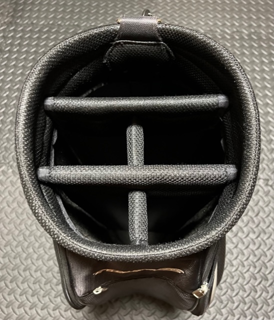 BRIDGESTONE ブリヂストン TOUR B キャディバッグ 9インチ 黒x銀