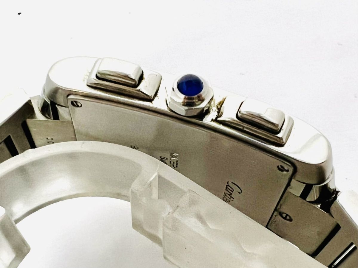 Z809-A34-391◎ Cartier カルティエ タンクフランセーズ クロノリフレックス 2303 メンズ 腕時計 クォーツ 不動 ④