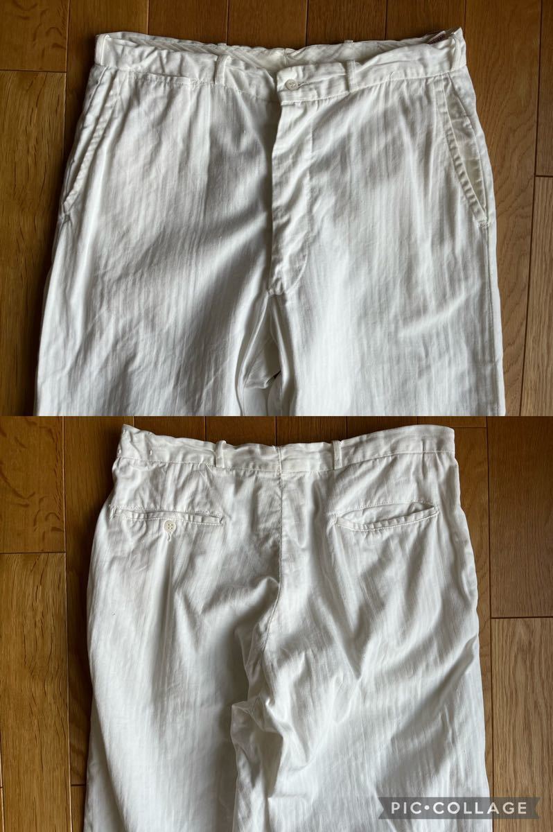 ビンテージ 40s ヘリンボーン ワークパンツ(Lee コカコーラ ストライプ 