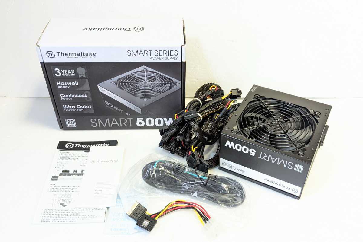 数量限定，高品質 本体 Thermaltake SMART 500W 80PLUS認証 静音 ATX電源ユニット PCパーツ(450W～)｜売買されたオークション情報、yahooの商品情報をアーカイブ公開 - オークファン 450W～