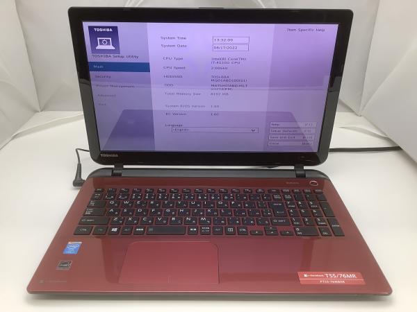 ジャンク!TOSHIBA T55/76MR○Core i7 4510U 2.0G 8G 1T 東芝 Windows