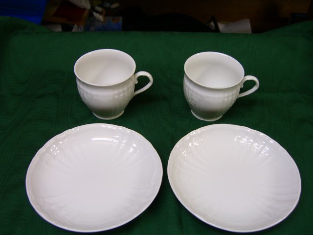 KPM ベルリン　ロカイユ　コーヒーカップ＆ソーサー2客セット　_2