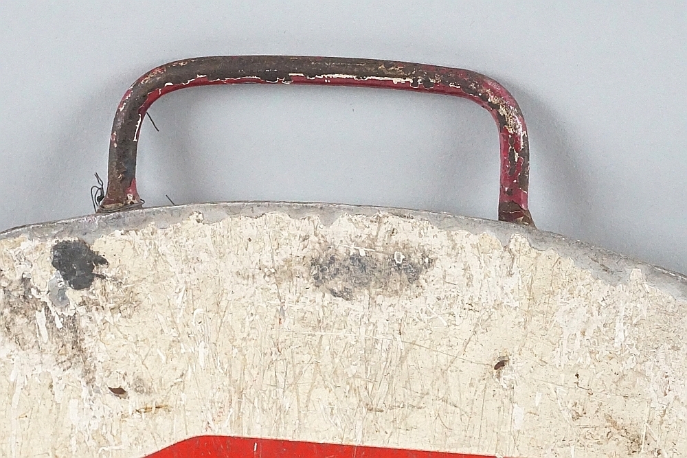 鉄道プレート (阪急電車)阪急運行標識板 快急三宮 行先板サボ(使用板)