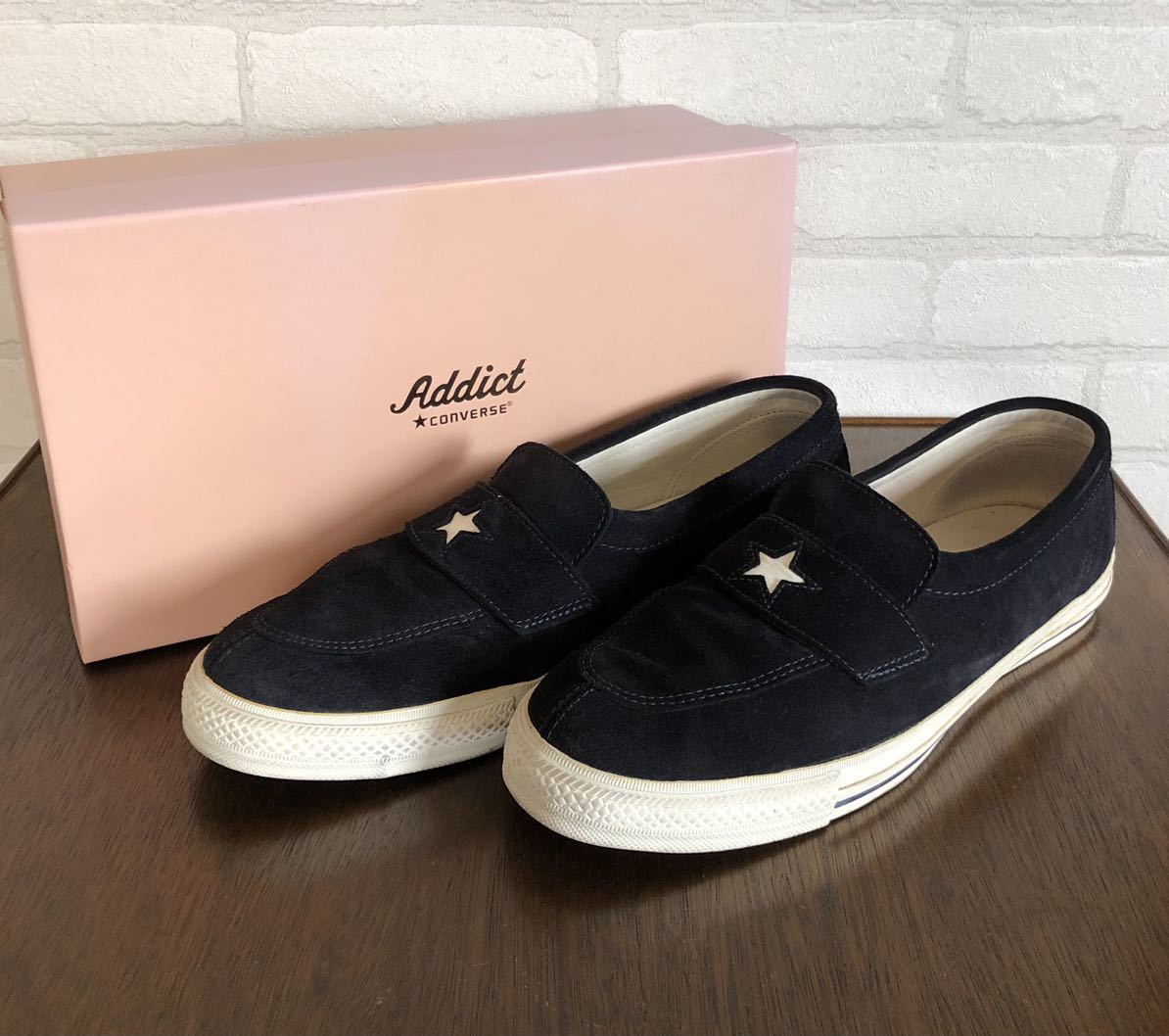 新作入荷，100%新品 18AW US11.5 30cm CONVERSE ADDICT ONE STAR LOAFER NAVY コンバース アディクト ワンスター ローファー ローファ スリッポン 靴 ネイビー(30.0cm以上)｜売買されたオークション情報、yahooの商品情報をアーカ 30.0cm以上