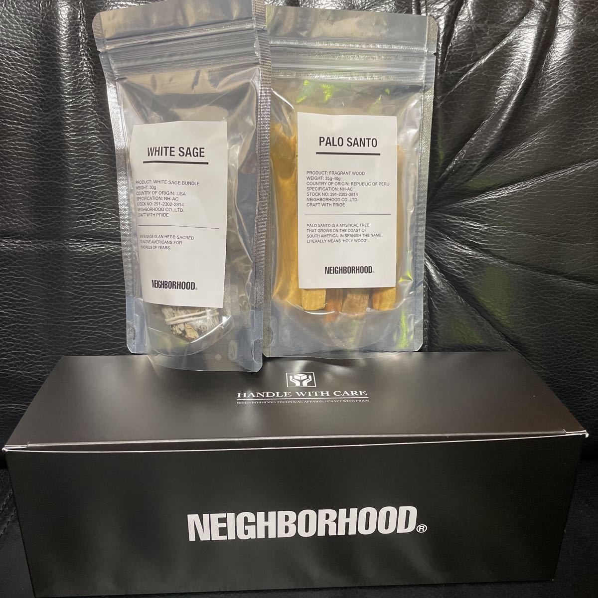 Palo Santo Bone Neighborhood Holder - | Black NEIGHBORHOOD BONE 