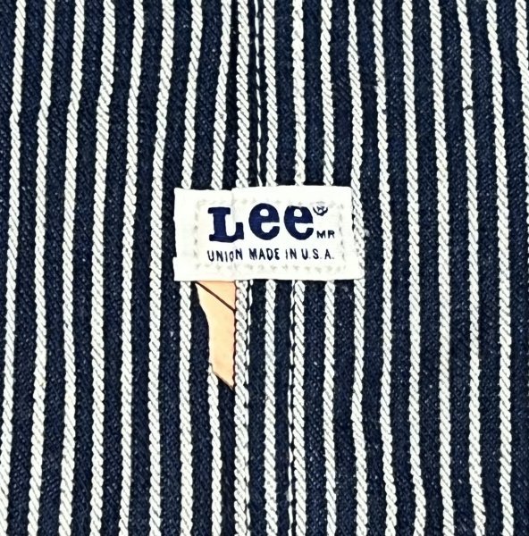 保管品 USA製 オリジナル ビンテージ Lee リー 040-3249 ヒッコリー オーバーオール / サロペット 70s 60s Lee USA製 リー フリマアプリ ラクマ one