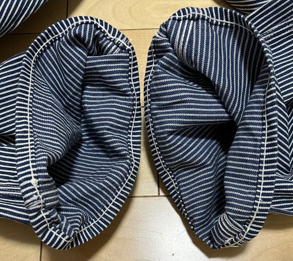 保管品 USA製 オリジナル ビンテージ Lee リー 040-3249 ヒッコリー オーバーオール / サロペット 70s 60s Lee USA製 リー フリマアプリ ラクマ one