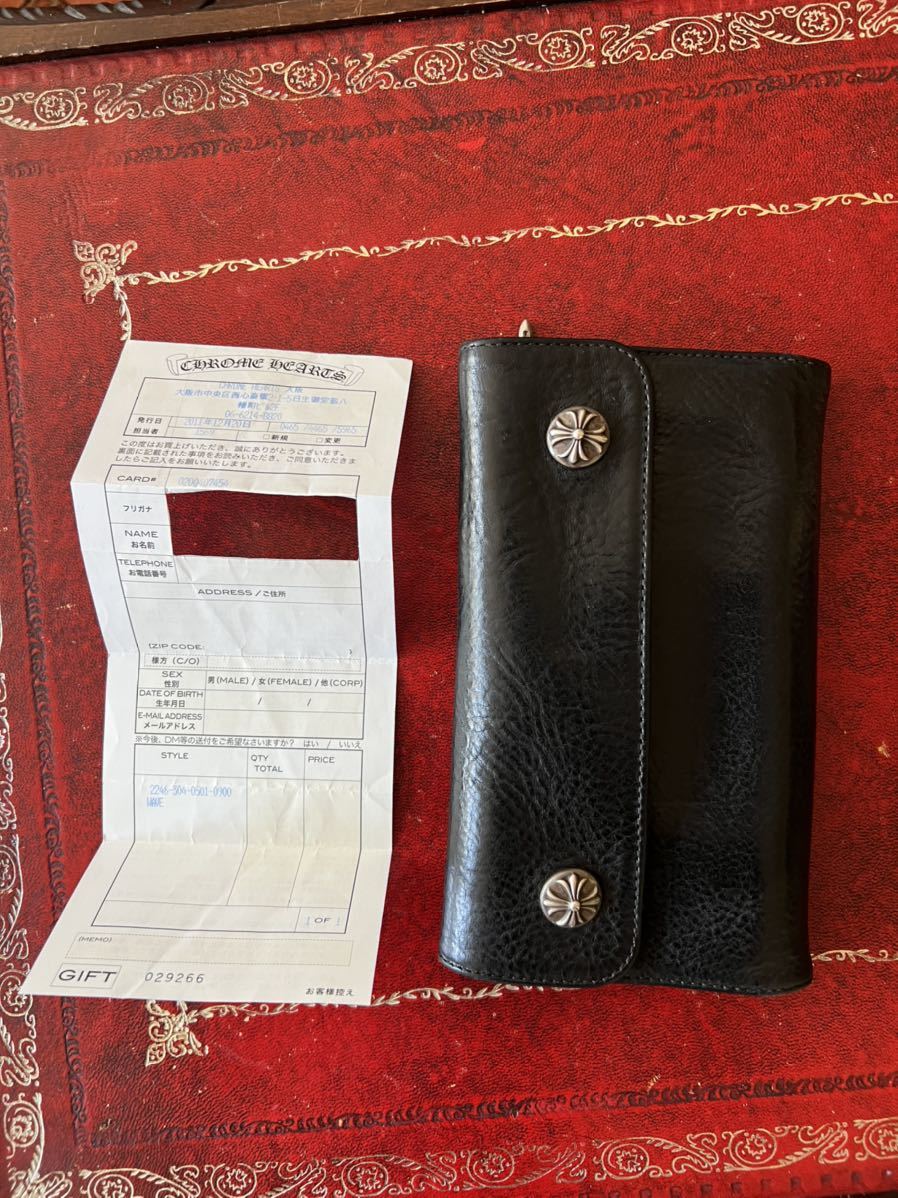 CHROME HEARTS クロムハーツ WAVE ウェーブ WALLET ウォレット インボイス付属 CHROME WAVE クロムハーツ ウェーブ) ブランド BALL⁄ウェーブ