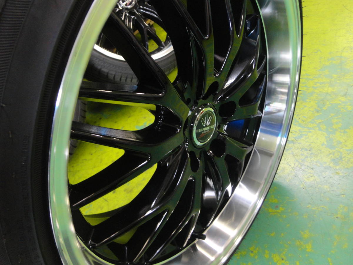 車のパーツ タイヤ、ホイール □39347□ロクサーニMULTIFORCHETTAII8J/9J◎225/35 235/35R19各2本