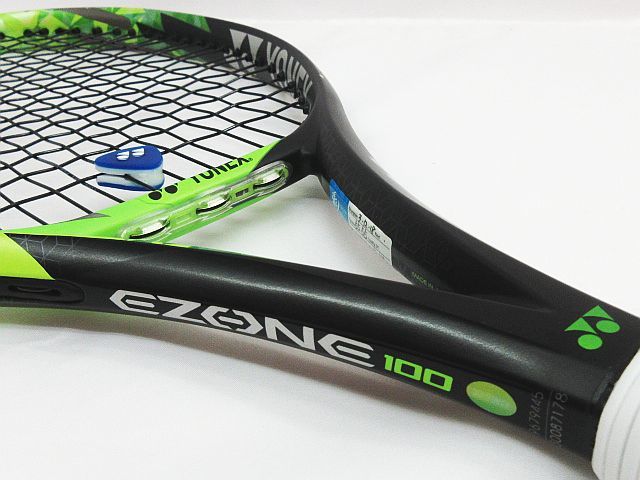日本初公式 YONEX EZONE100 ブラックグリーンテニスラケット袋あり