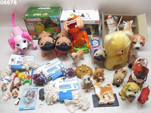 O8676m 犬グッズ用品色々まとめセット 置物 レトロ人形ぬいぐるみ フィギュア 貯金箱 お茶犬 置物 売買されたオークション情報 Yahooの商品情報をアーカイブ公開 オークファン Aucfan Com