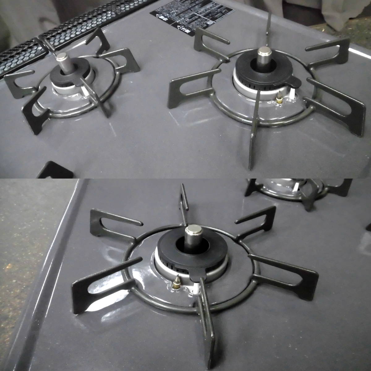 2中古美品 リンナイ グリル 付 ビルトイン ガス コンロ 都市ガス 12A 