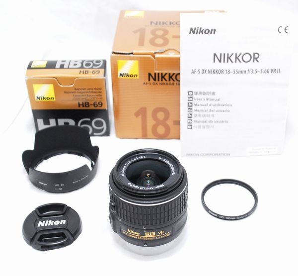 全国無料，セール 級の超 純正フード等完備 Nikon ニコン AF-S DX NIKKOR 18-55mm f/3.5-5.6 G VR Ⅱ(ニコン)｜売買されたオークション情報、yahooの商品情報をアーカイブ公開 - オークファン ニコン