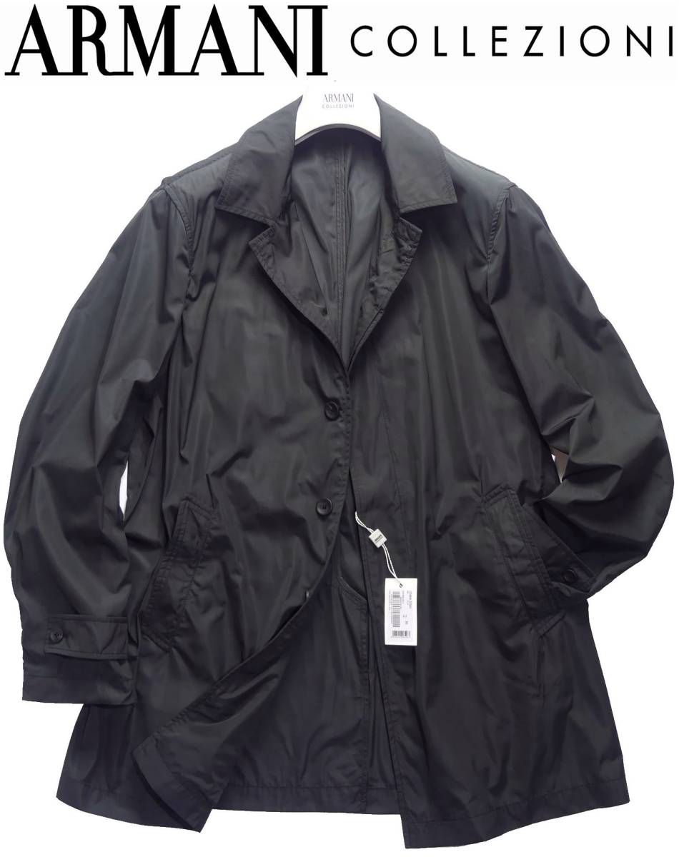 豊富な，新作登場 通年物133 000円 ARMANI COLLEZIONIアルマーニ 気軽に羽織るにもってこい耐水ナイロン濃紺コート 52＝日本XL(ジャンパー、ブルゾン)｜売買されたオークション情報、yahooの商品情報をアーカイブ公 男性用