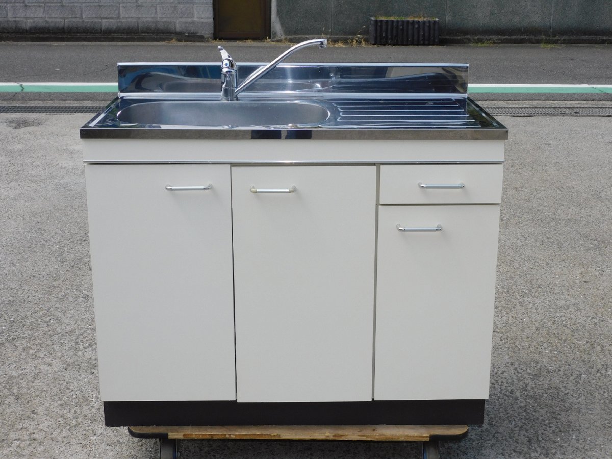 中古 ステンレス 流し台 屋外 中古 一槽シンク ステンレスシンク 小型
