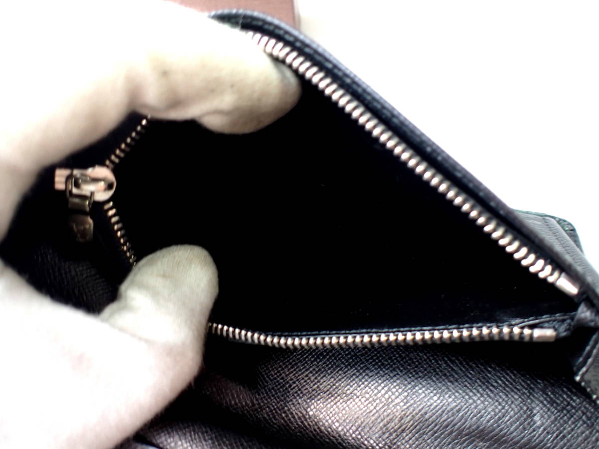 LOUIS VUITTON◇ポルトフォイユ・アレクサンドルNM_タイガ_ノワール