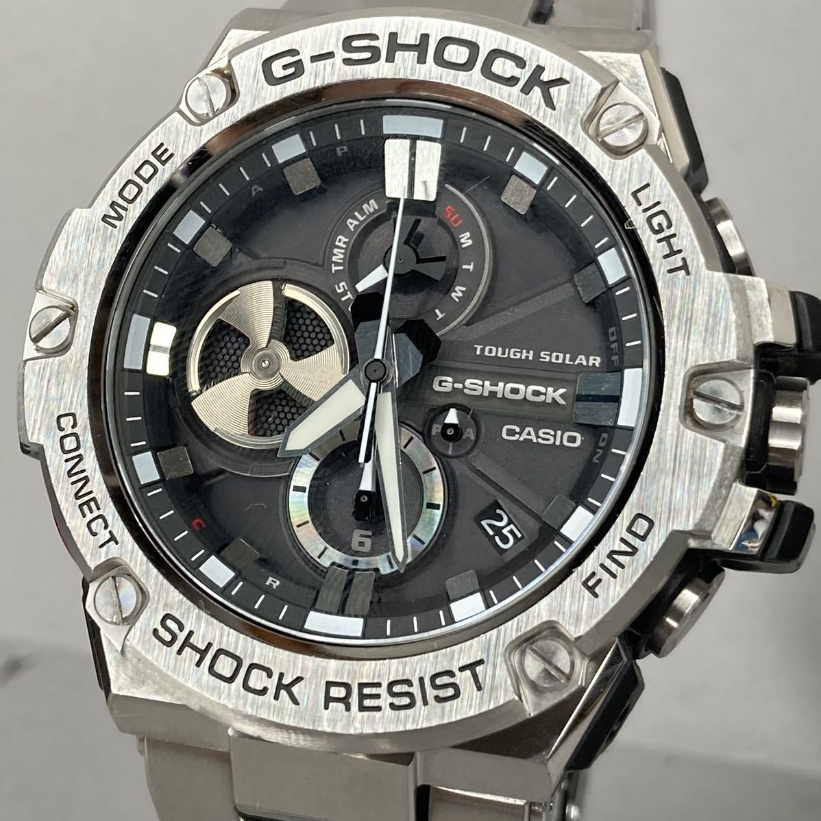 極美品 G-SHOCK GST-B100-1AJF G-STEEL Gスチール タフソーラー 極美品 G-SHOCK GST-B100-1AJF G-STEEL Gスチール タフソーラー