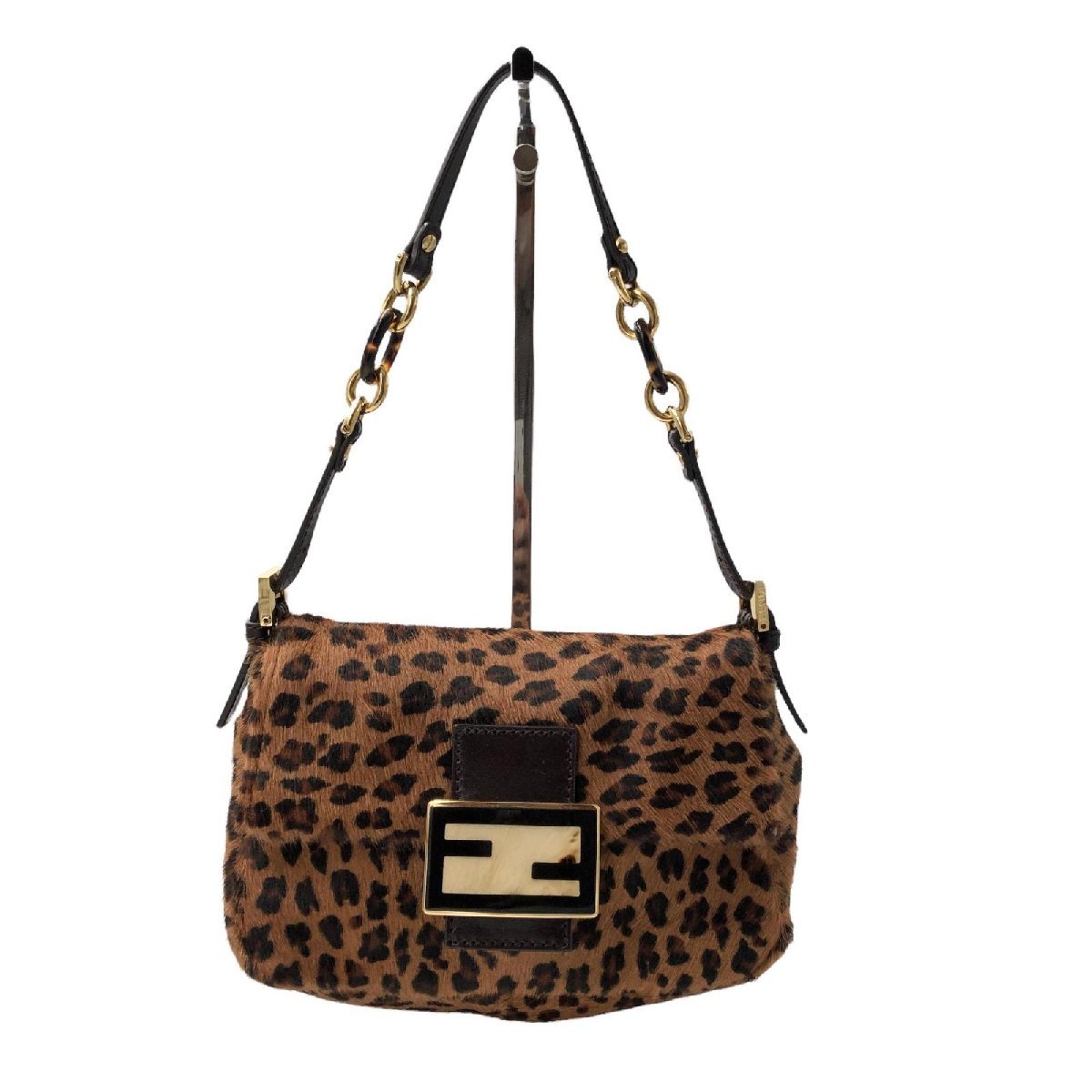 FENDI フェンディ ミニマンマバケット アクセサリーポーチ ハラコ 