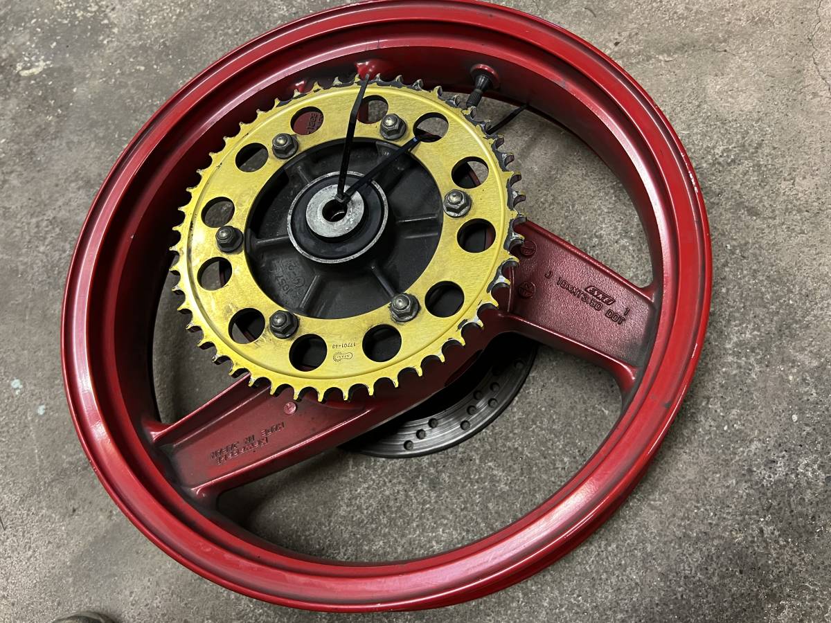 Yahoo GPZ900R - GPZ900R用A7～用ZZR1100C流用ワイドリアホイール