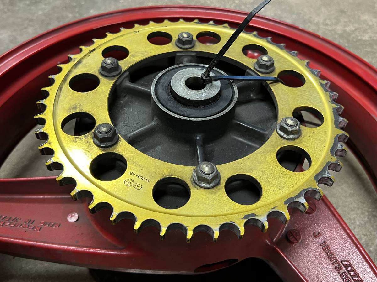 Yahoo GPZ900R - GPZ900R用A7～用ZZR1100C流用ワイドリアホイール