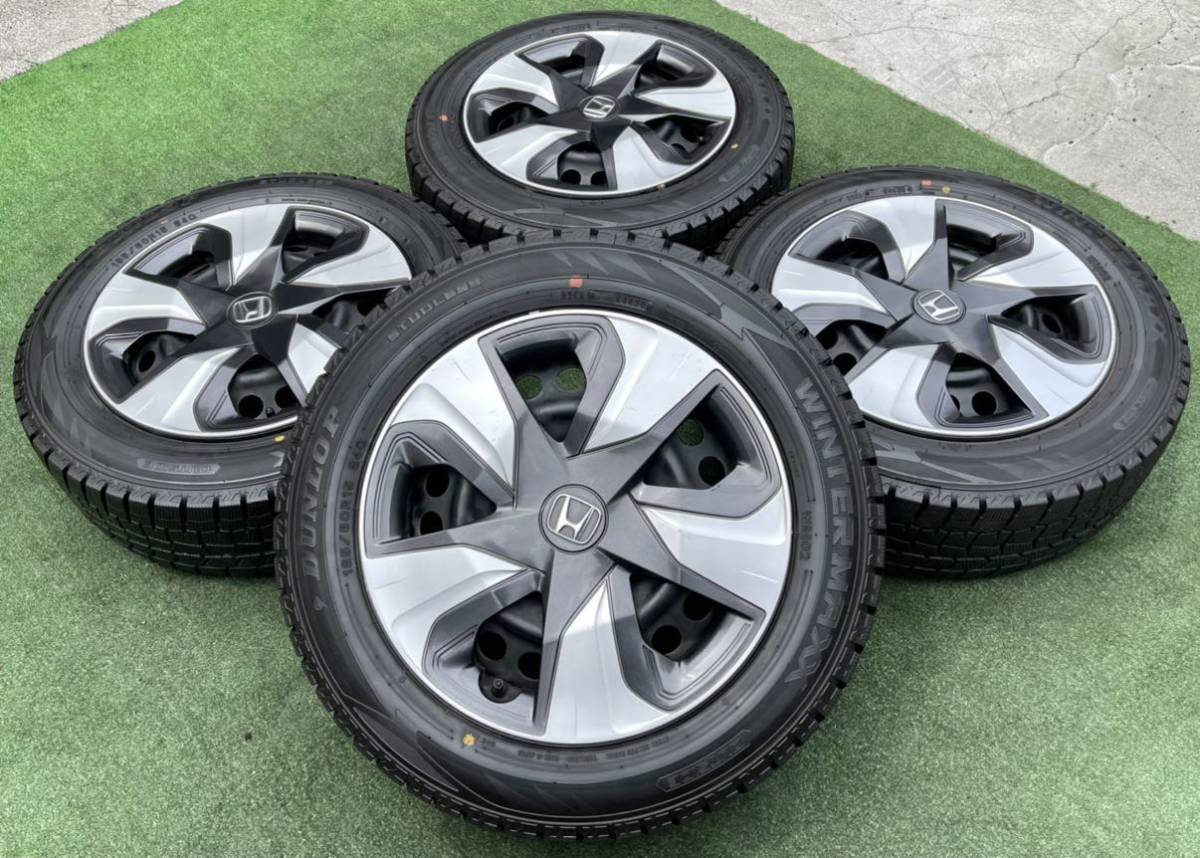 全国無料，限定SALE ホンダ 純正 15インチ スチールホイール ＆DUNLOP WINTERMAXX 2020年製 185/60R15 4本セット フィット シャトル グレイス インサイト等に(スタッドレスタイヤ)｜売買されたオークション情報、yahooの商 4穴