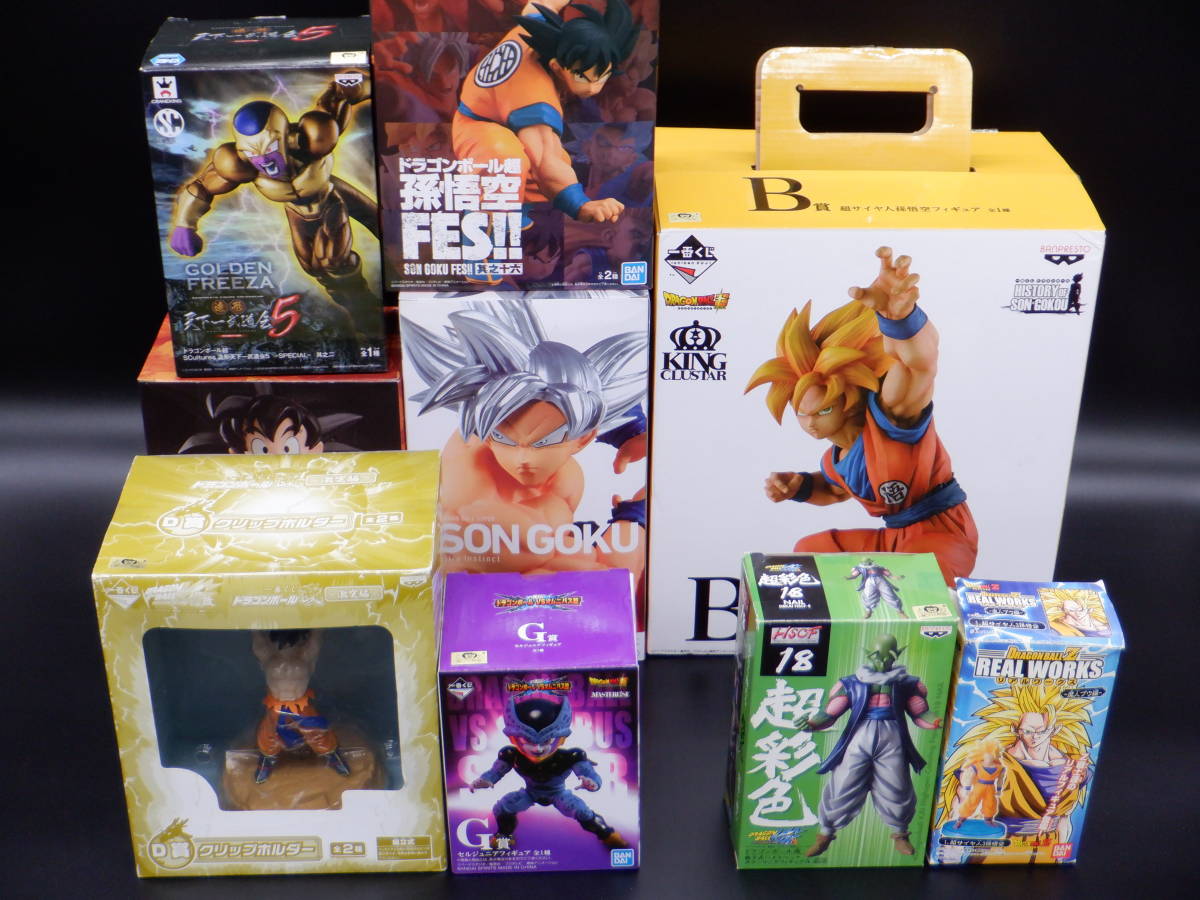 □ドラゴンボール□フィギュア□一番くじ□B賞/G賞/超彩色□9点 