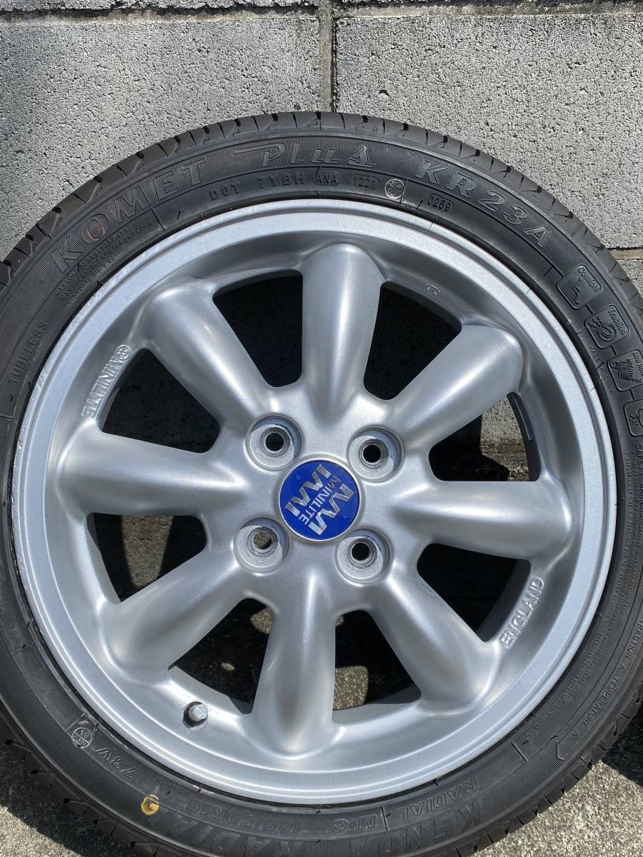 コペン MINILITE ミニライト 15×4.5J+45 165/50R15 KENDA バリ溝 ダイハツ純正 L880K USED