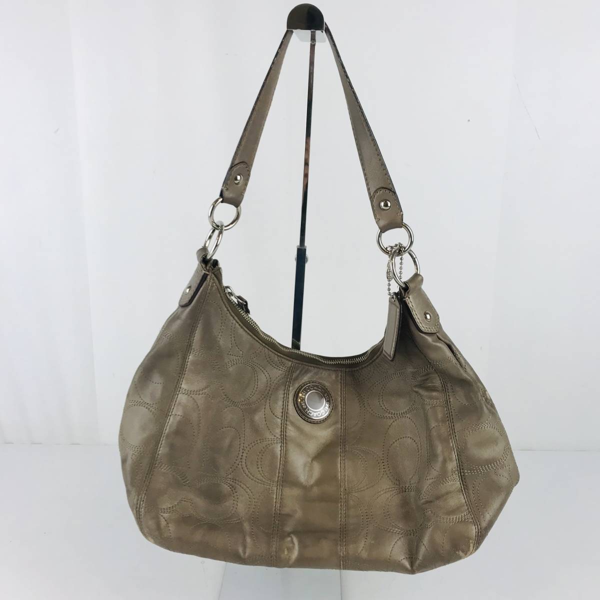 N4483 コーチ COACH ショルダーバッグ F19415 シグネチャーストライプ 