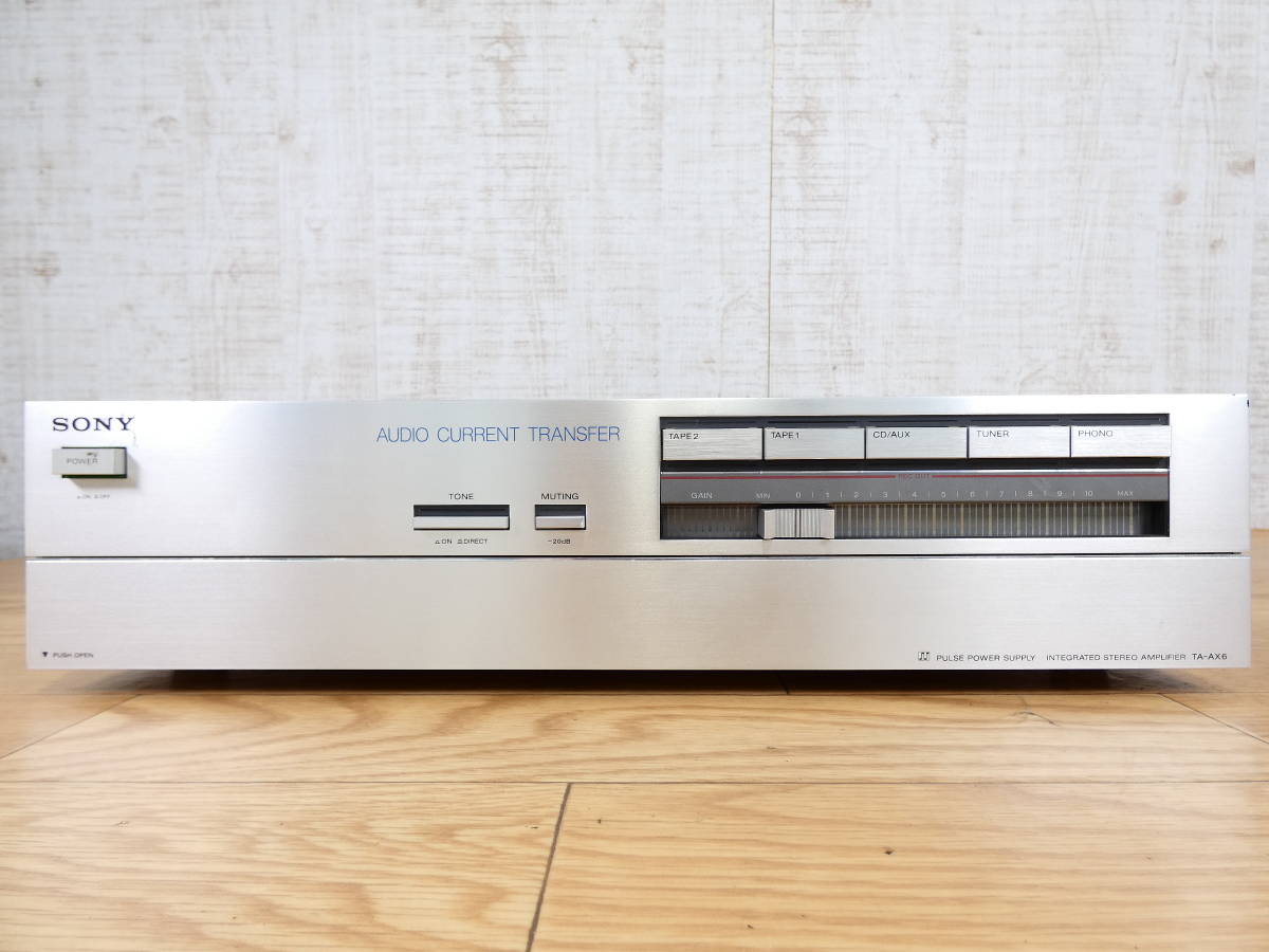 【良品・動作良好】 SONY TA-AX6 プリメインアンプ 音出し確認済み SONY ソニー TA-AX6 プリメインアンプ 音響機器 オーディオ @100 (8213