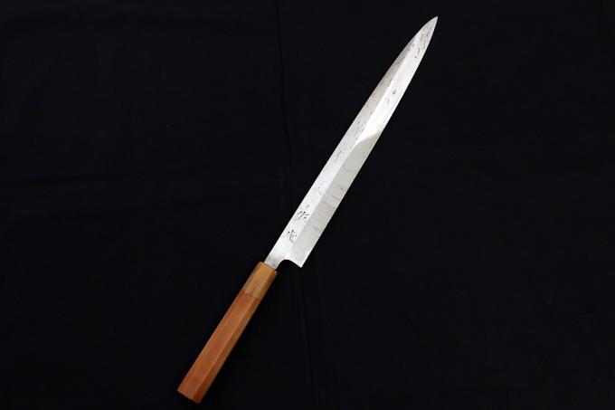 特価注文 並品｜祐成 柳刃包丁 尺一 本焼 水牛朴八角柄 λS2681-2L1A