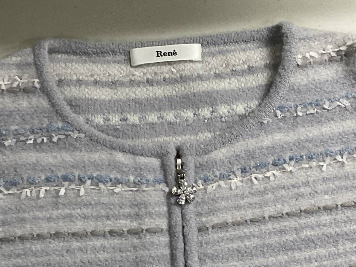 ☆1回着用のみの美品☆ ルネ Rene ニット ジャケット カーディガン サイズ36