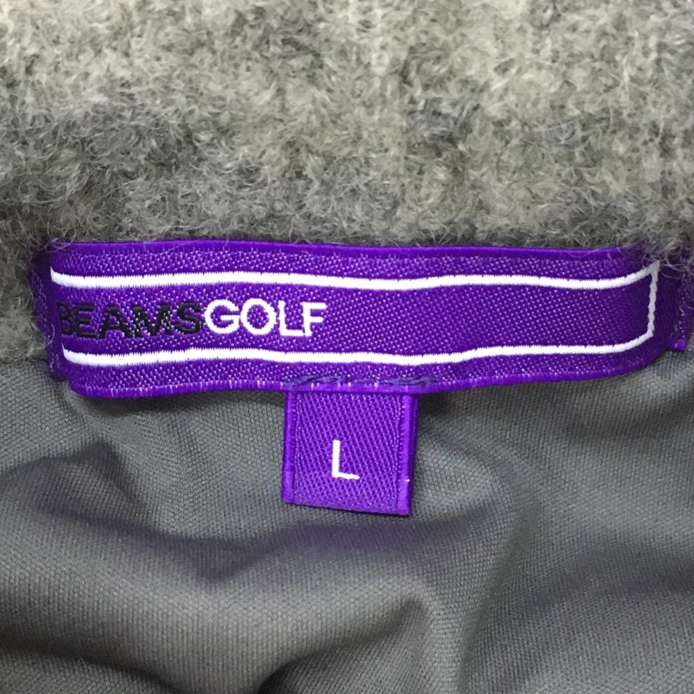 超美品】BEAMS GOLF ビームスゴルフ ニットジャケット グレー×ネイビー