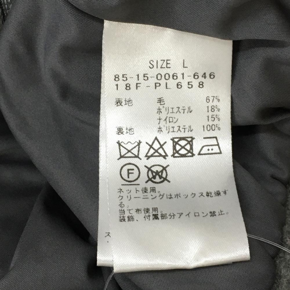 超美品】BEAMS GOLF ビームスゴルフ ニットジャケット グレー×ネイビー