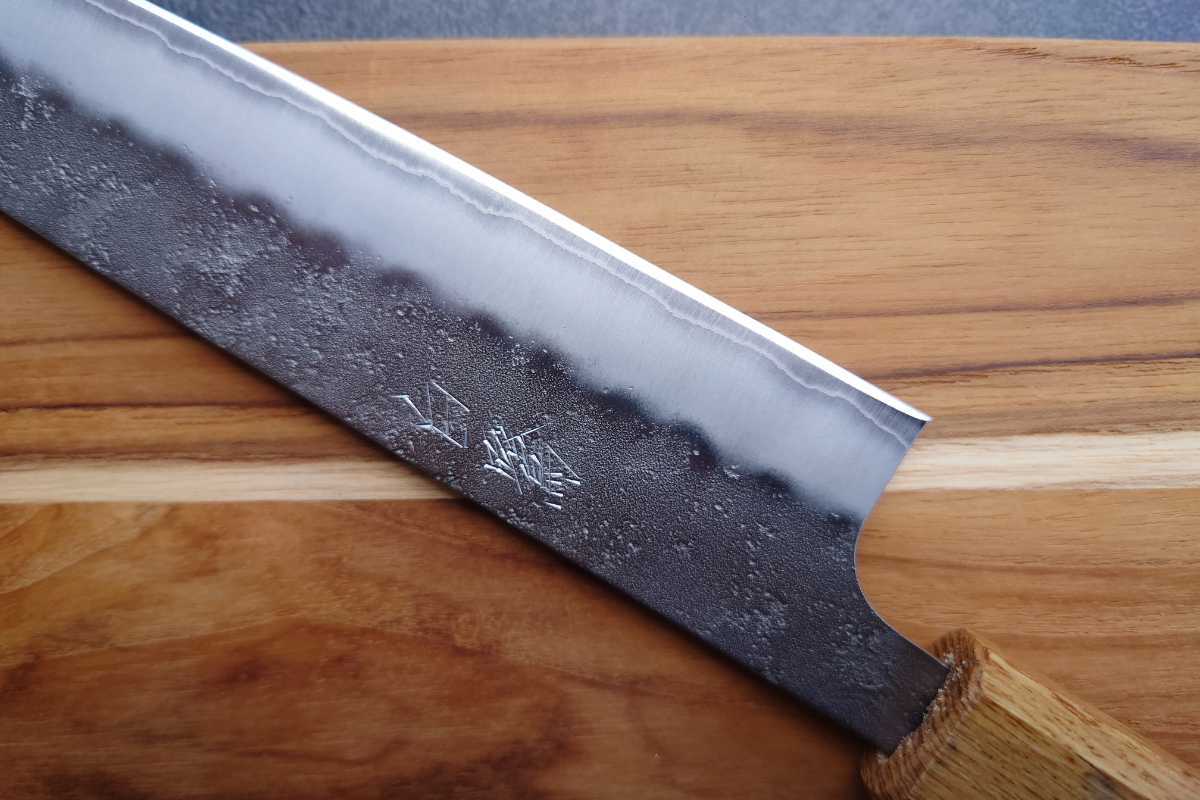 筋引 包丁 スライサー 白鷺 銀三鋼 梨地 焼き漆柄 270mm Sujihiki