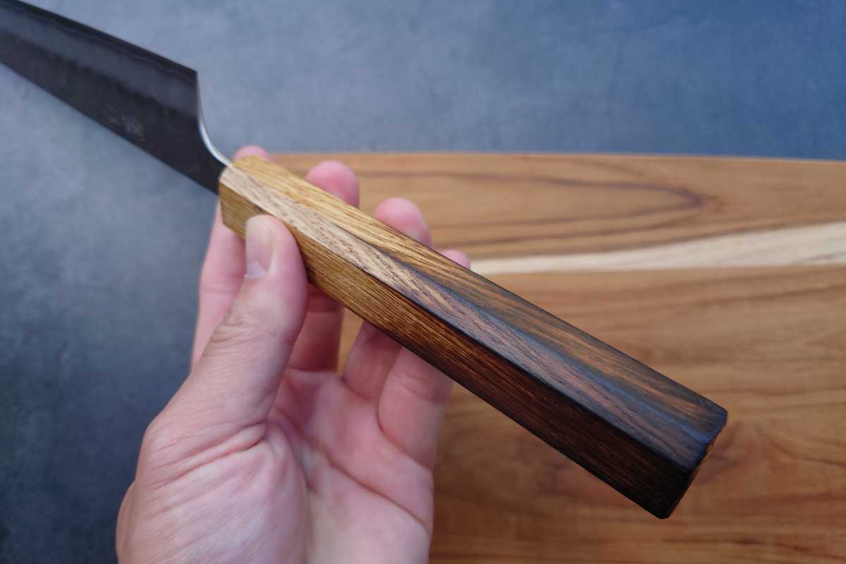 筋引 包丁 スライサー 白鷺 銀三鋼 梨地 焼き漆柄 270mm Sujihiki