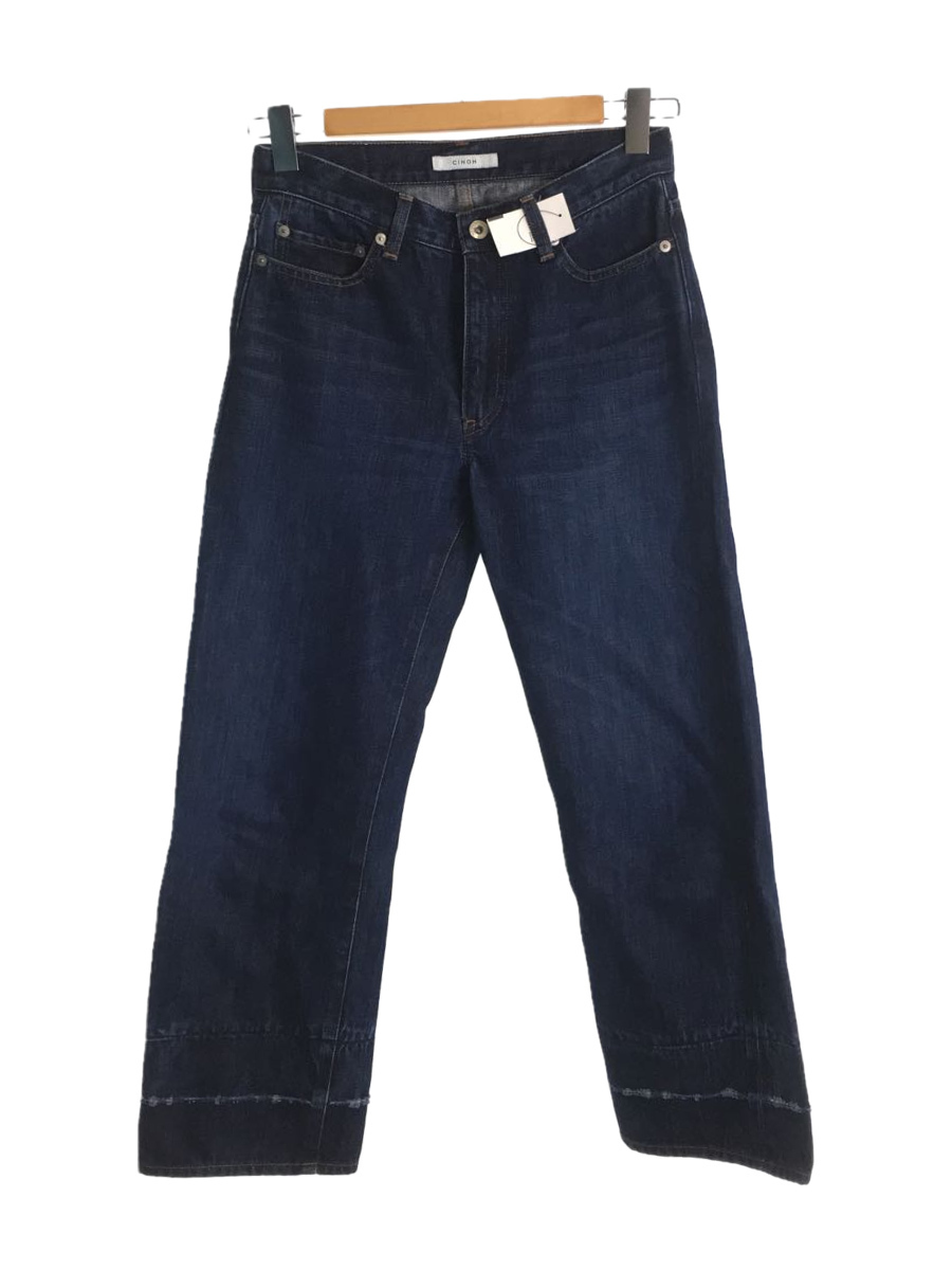 キューブキューブ センソユニコ デニムパンツ 38 パッチワーク 切替