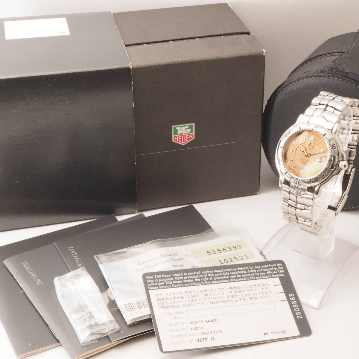 希少品】タグ・ホイヤー 6000シリーズ クロノメーター WH5115-K1 3.96 
