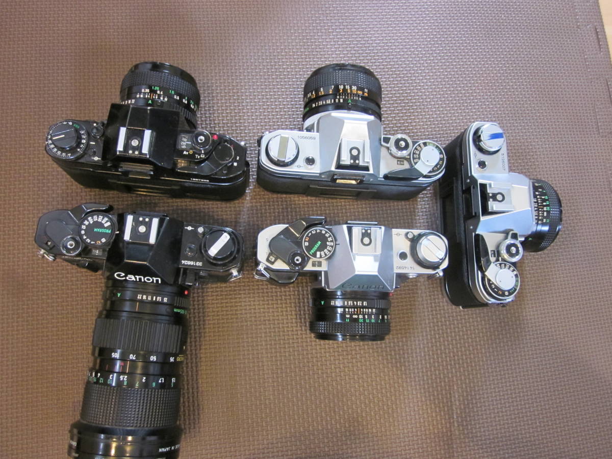 カメラ Canon A-1 フィルムカメラ Tamronレンズ付き