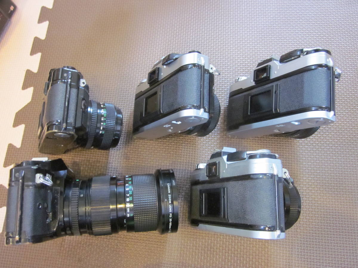 キャノン Canon AE-1 Program フィルム ジャンク4台セット ジャンク品、キャノン canon フィルムカメラA1 、AE-1、 AE-1 Program