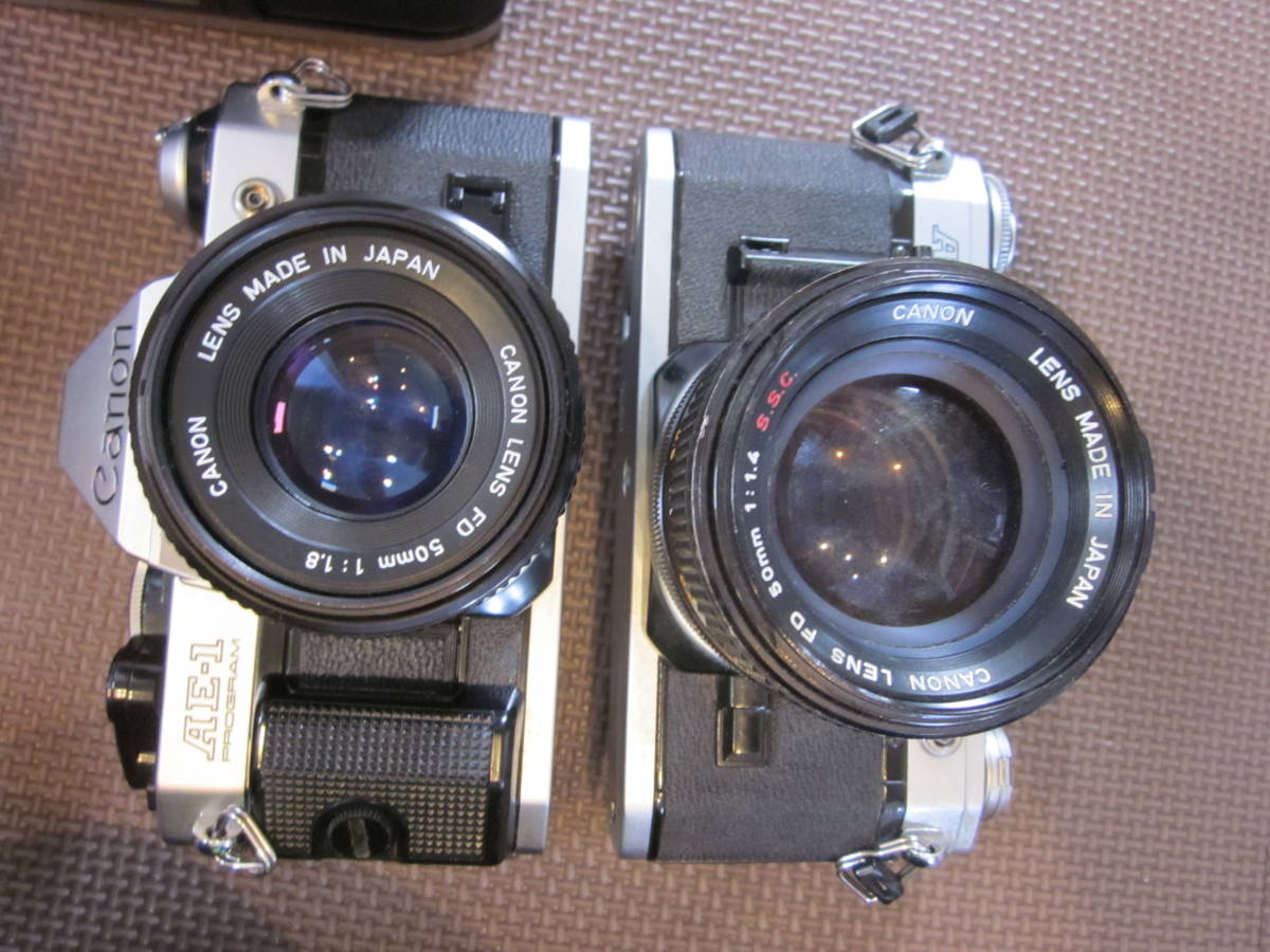 ジャンク品、キャノン canon フィルムカメラA1 、AE-1、 AE-1 Program