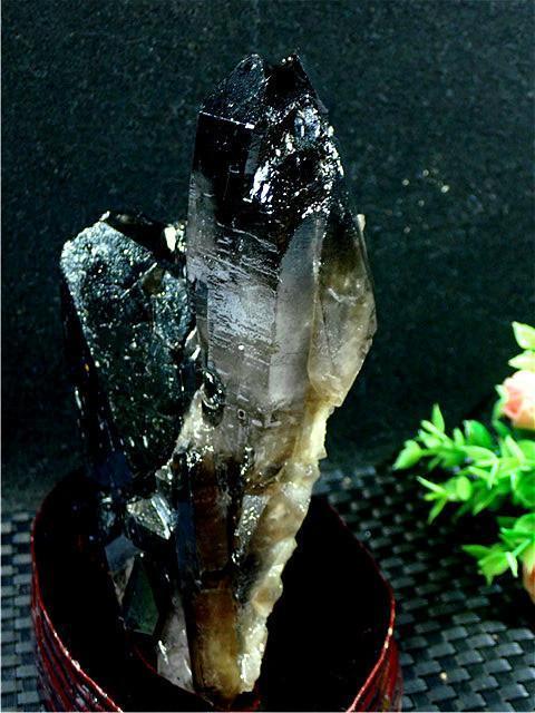 AAA級魔除け◇天然モリオン(黒水晶）クラスターB91C6⁄194C02A AAA級魔 