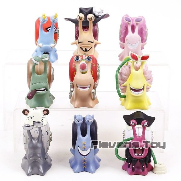 □□ ONE PIECE ワンピース 電伝虫 でんでんむし 9体セット 約8cm