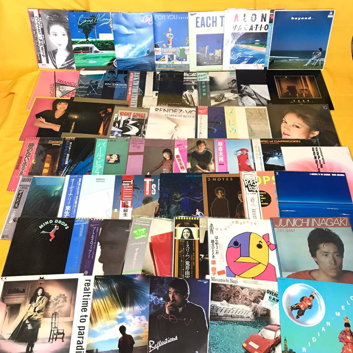 08JM64 LP 49枚 citypop まとめ売り 山下達郎 竹内まりや VARIETY ヴァラエティ 大滝詠一 他 シティポップ レコード まとめて アナログ盤