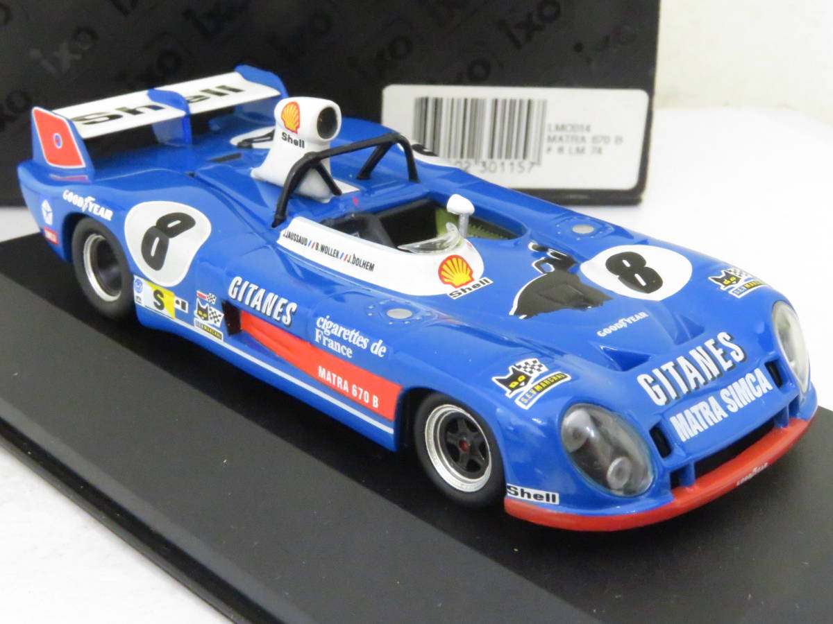 ixo MATRA 670B LE MANS #8 GITANES マートラ ルマン1974 箱付 1/43
