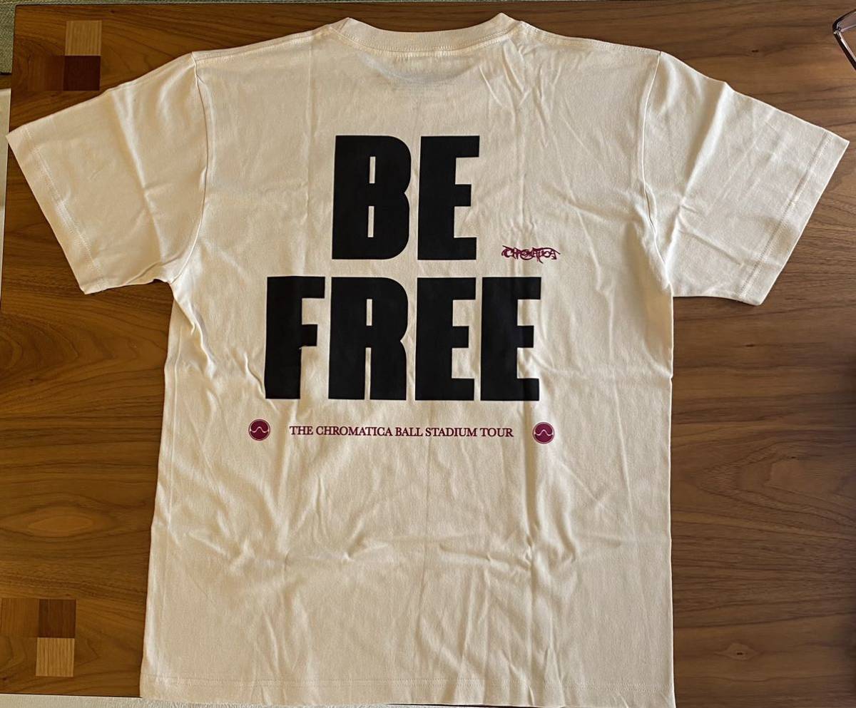 LADY GAGA / BE FREE NATURAL TEE ☆ L size ☆ THE CHROMATICA BALL 