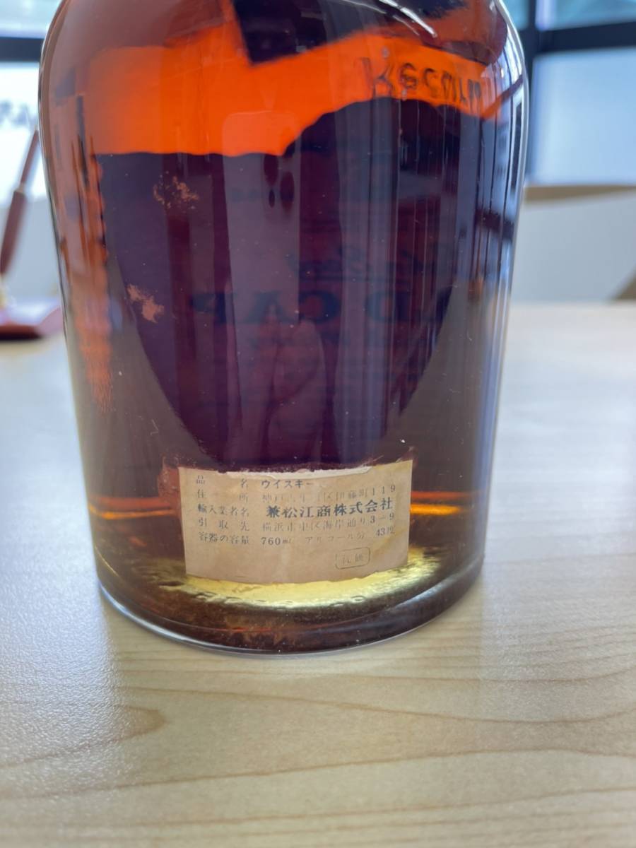 ゴールドキャップ ジョンベッグ John Begg 760ml ブルー : 43% スコッチ Cap 1970年代流通 Gold ジョン・ベッグ - 特級 👑お宝級黒紋章🔱金キャップ‼️ジョニー
